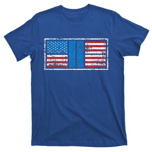 Pickleball Court American Flag USA Pride Love Patriotic T-Shirt