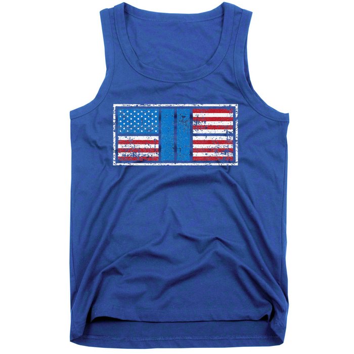 Pickleball Court American Flag USA Pride Love Patriotic Tank Top