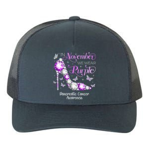 Pancreatic Cancer Awareness In November We Wear Purple Gift Yupoong Adult 5-Panel Trucker Hat