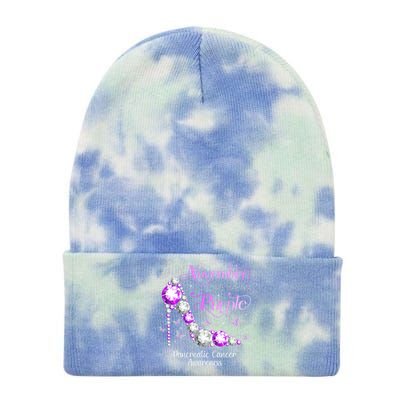 Pancreatic Cancer Awareness In November We Wear Purple Gift Tie Dye 12in Knit Beanie