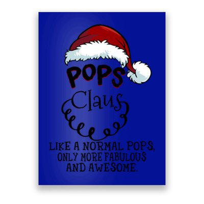 Pops Claus Awesome Happy New Santa Claus Christmas Gift Poster