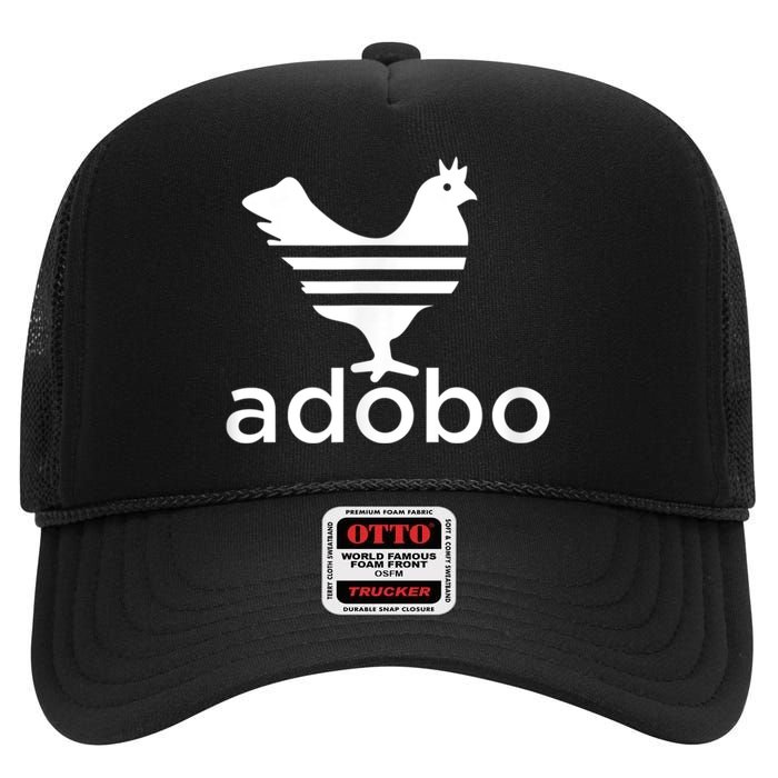 Philippine Chicken Adobo Filipino Best Cuisine Food High Crown Mesh Back Trucker Hat