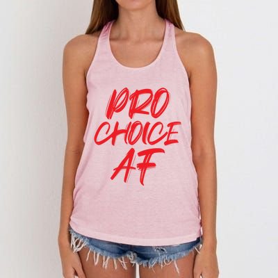 Pro Choice Af Save Roe V Wade Feminist Feminism Protest Gift Women's Knotted Racerback Tank