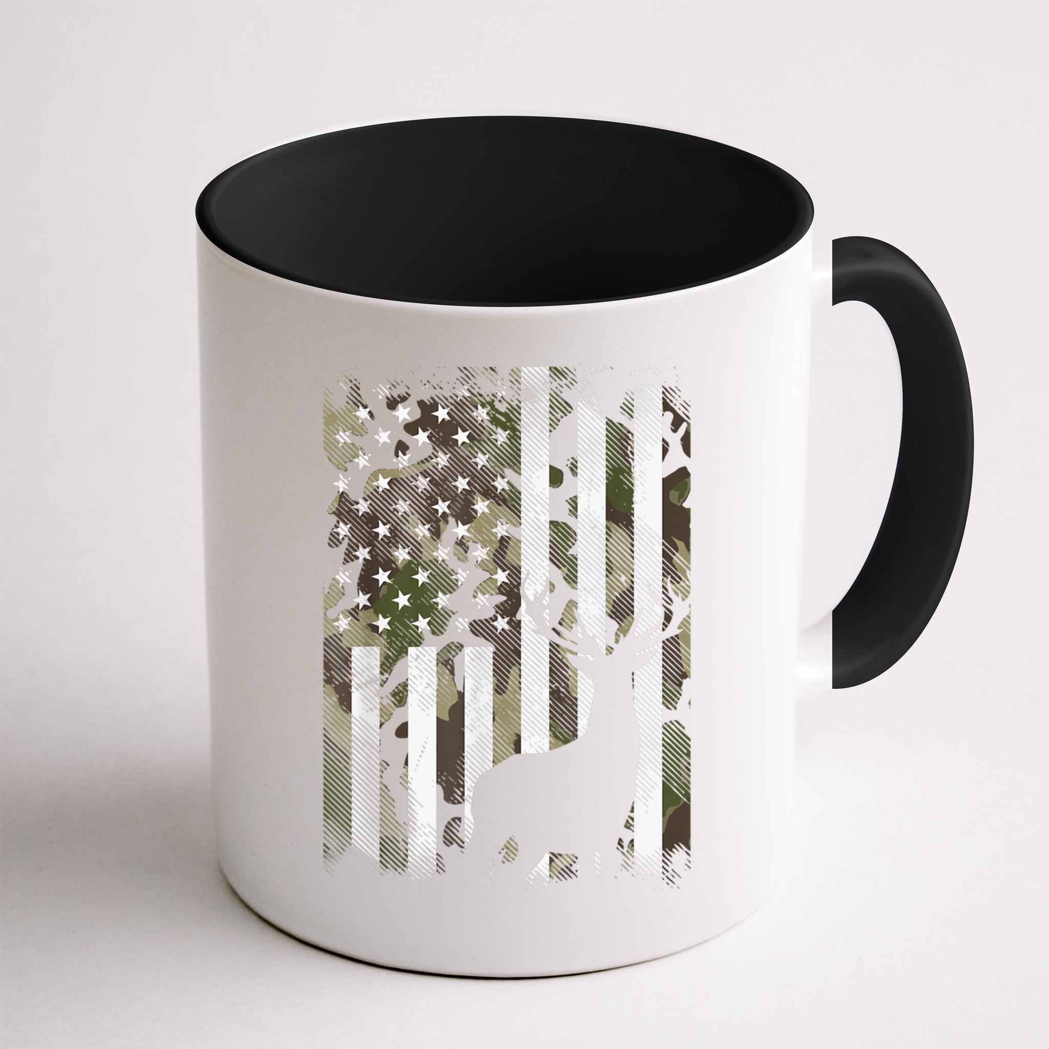 Patriotic Camo American Flag Deer Hunter Hunting Cute Gift Mug