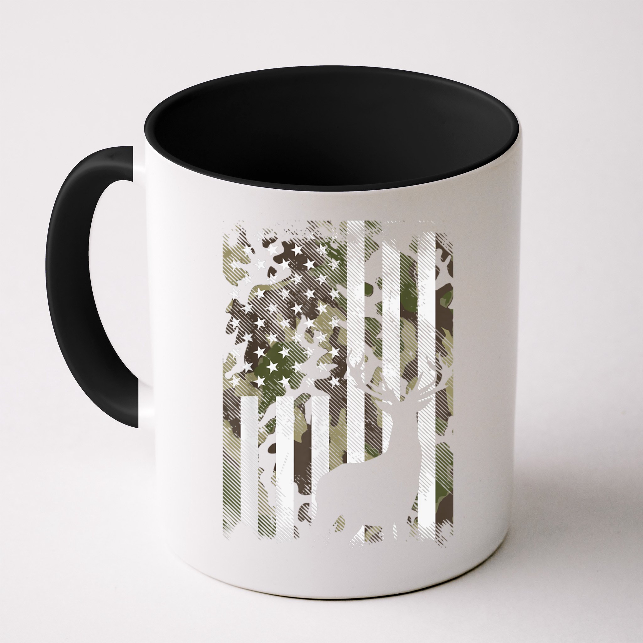 Patriotic Camo American Flag Deer Hunter Hunting Cute Gift Mug