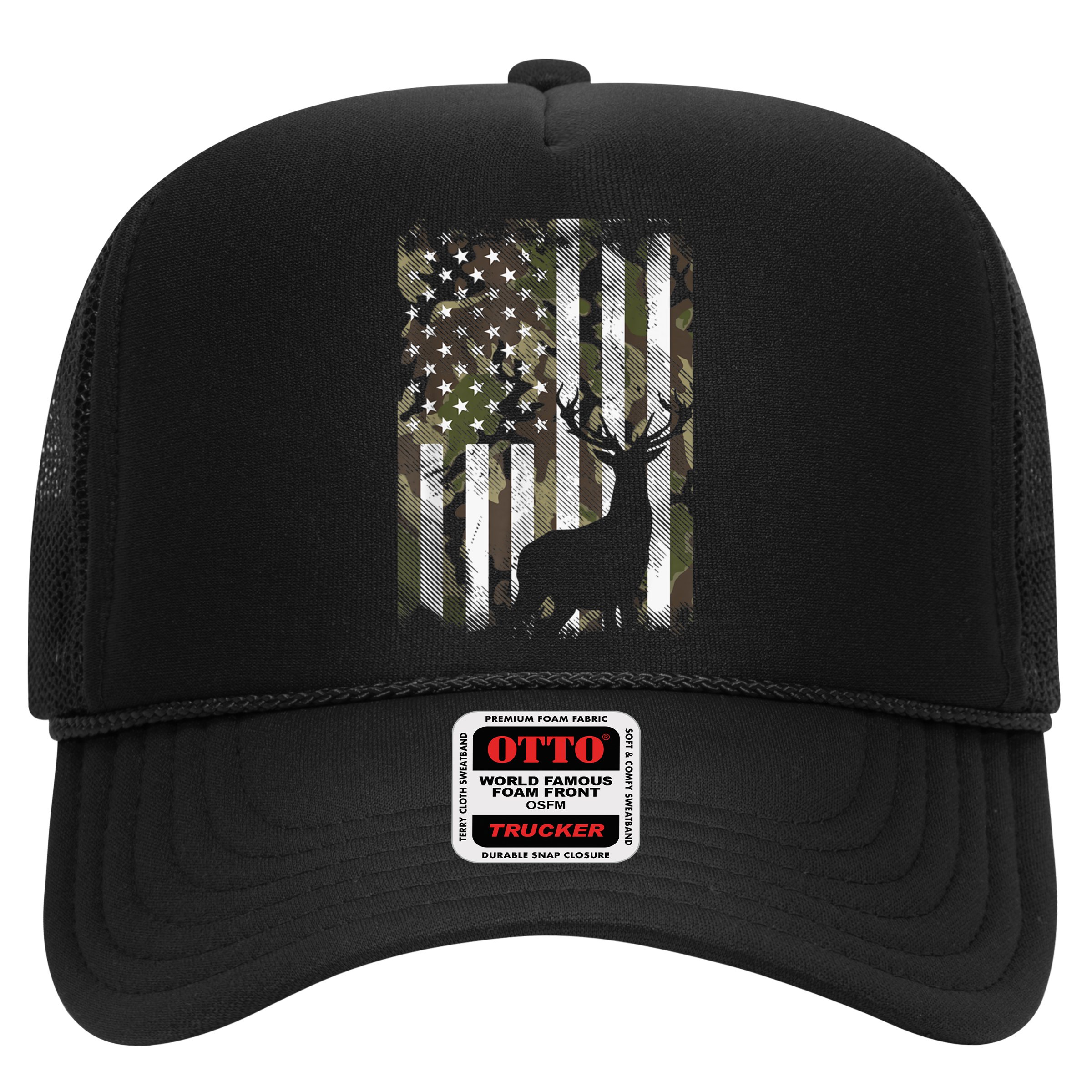 Patriotic Camo American Flag Deer Hunter Hunting Cute Gift Hat