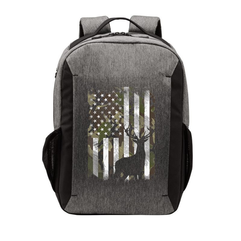 Patriotic Camo American Flag Deer Hunter Hunting Cute Gift Vector Backpack