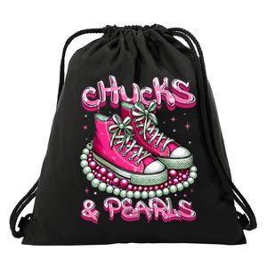 P.I.N.K Chucks And Pearls Women 2024 Drawstring Bag