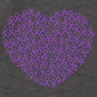 Pancreatic Cancer Awareness Purple Ribbon Heart Gift Support Vector Backpack