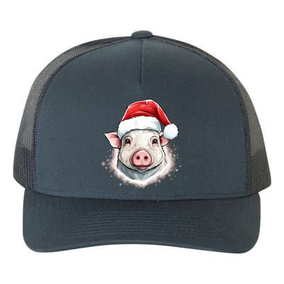 Pig Christmas Animal Lovers Gift Xmas Funny Gift Yupoong Adult 5-Panel Trucker Hat