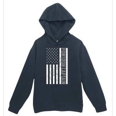 Pontoon Captain American Flag Pontooning Pontoon Boating Urban Pullover Hoodie