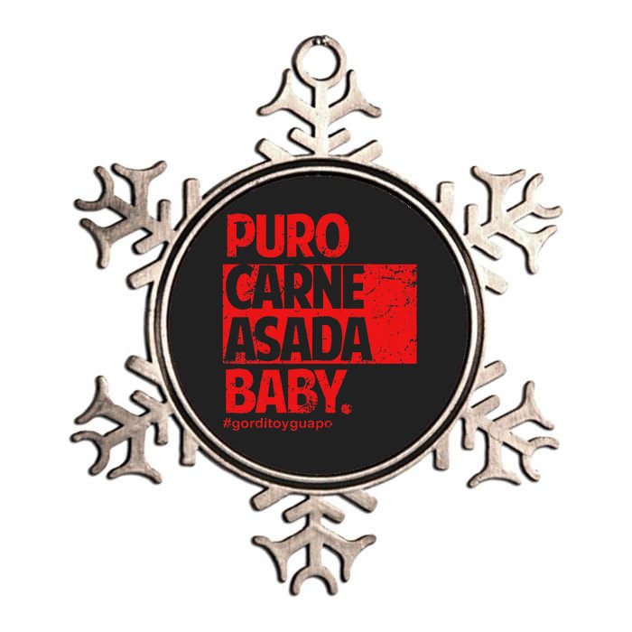 Puro Carne Asada Gorditoyguapo Metallic Star Ornament