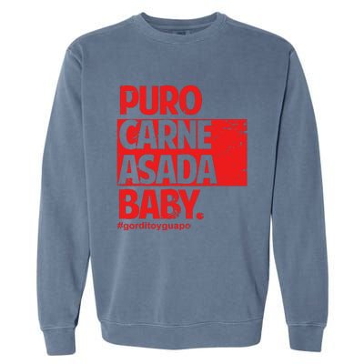 Puro Carne Asada Gorditoyguapo Garment-Dyed Sweatshirt