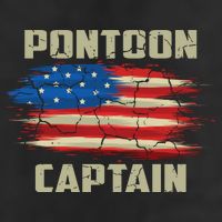 Pontoon Captain American Flag Pontooning Pontoon Boating Cool Comfort Performance Bucket Hat