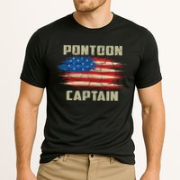 Pontoon Captain American Flag Pontooning Pontoon Boating Performance Shirt