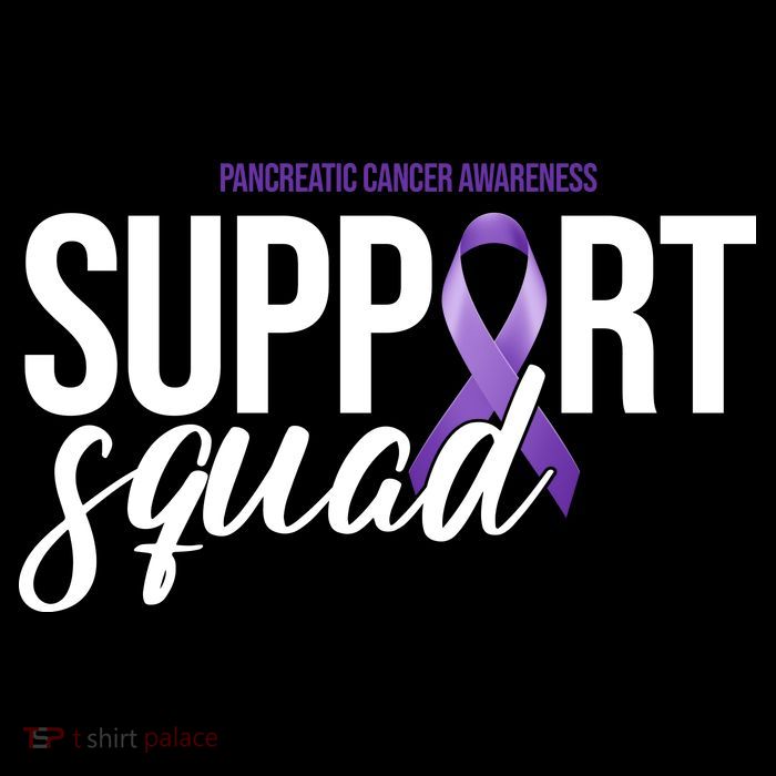 Pancreatic Cancer Awareness Support Squad Drawstring Bag
