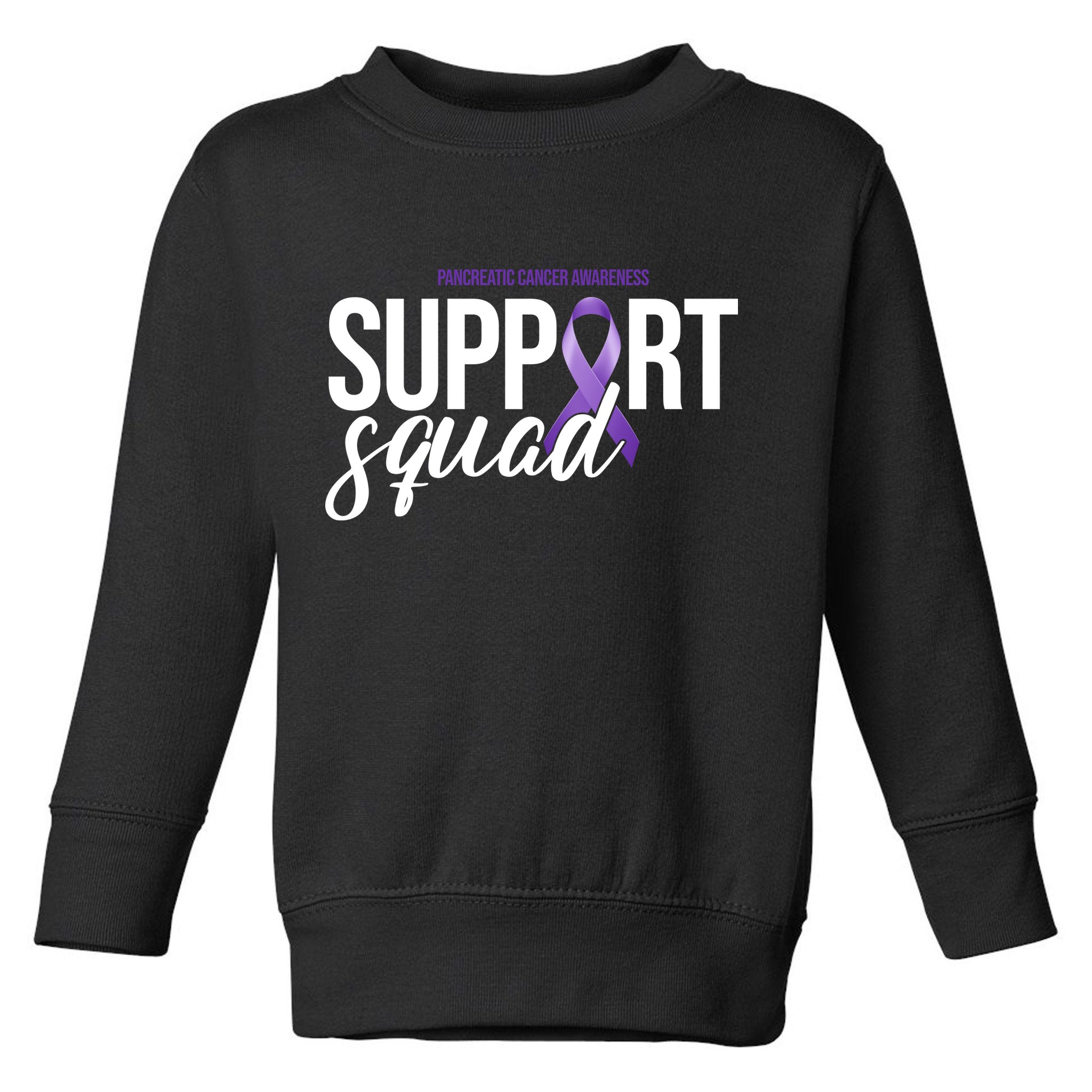 Pancreatic Cancer Awareness Support Squad Toddler Sweatshirt