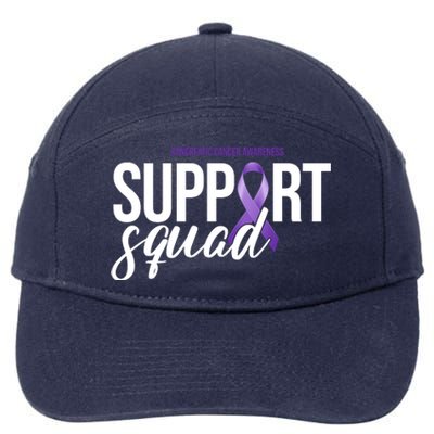 Pancreatic Cancer Awareness Support Squad 7-Panel Snapback Hat