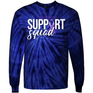 Pancreatic Cancer Awareness Support Squad Tie-Dye Long Sleeve Shirt