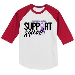 Pancreatic Cancer Awareness Support Squad Kids Colorblock Raglan Jersey