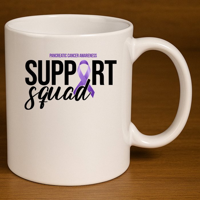 Pancreatic Cancer Awareness Support Squad 11oz C Handle Ceramic Mug