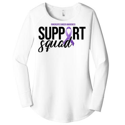 Pancreatic Cancer Awareness Support Squad Women's Perfect Tri Tunic Long Sleeve Shirt