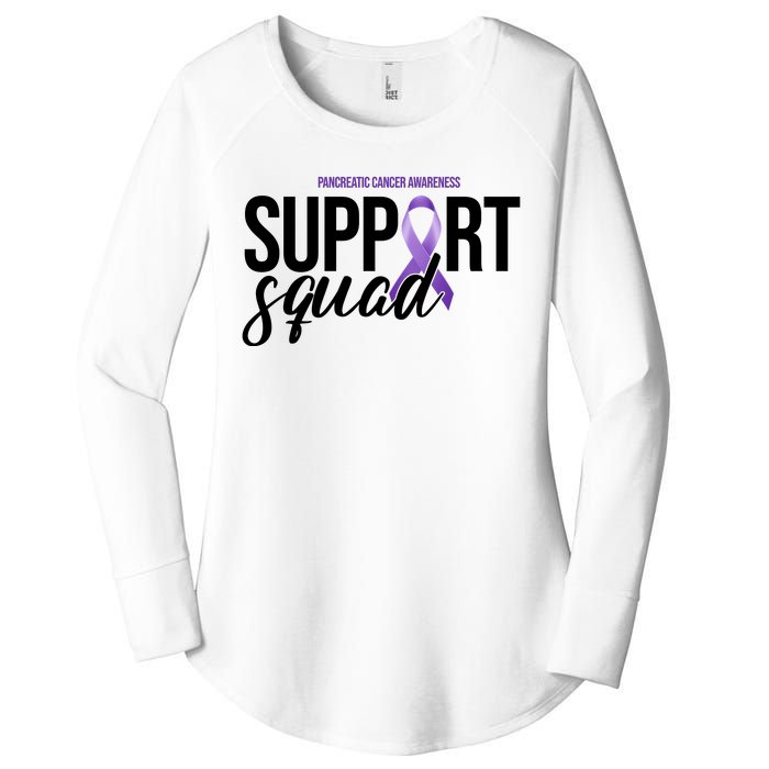 Pancreatic Cancer Awareness Support Squad Women's Perfect Tri Tunic Long Sleeve Shirt