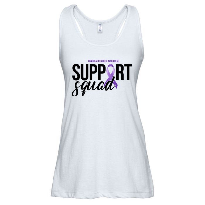 Pancreatic Cancer Awareness Support Squad Ladies Essential Flowy Tank