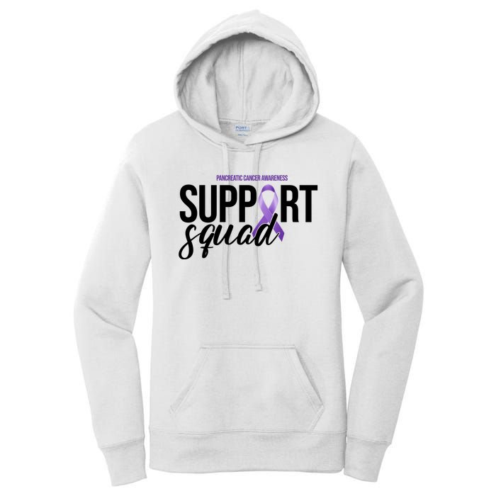 Pancreatic Cancer Awareness Support Squad Women's Pullover Hoodie