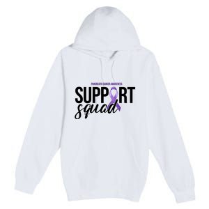 Pancreatic Cancer Awareness Support Squad Premium Pullover Hoodie