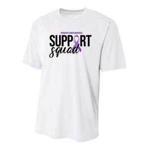 Pancreatic Cancer Awareness Support Squad Youth Performance Sprint T-Shirt