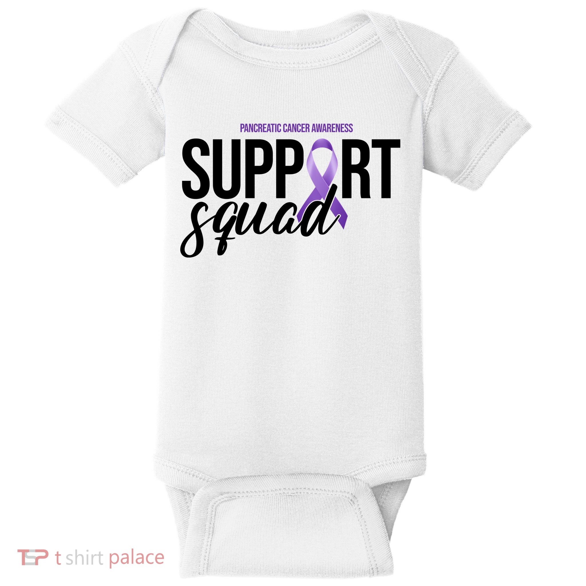 Pancreatic Cancer Awareness Support Squad Baby Bodysuit