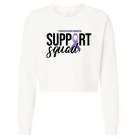 Pancreatic Cancer Awareness Support Squad Cropped Pullover Crew