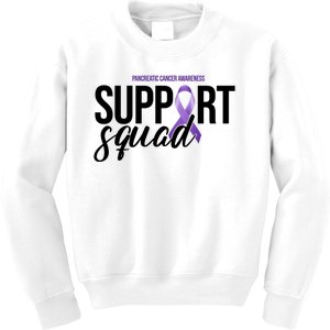 Pancreatic Cancer Awareness Support Squad Kids Sweatshirt