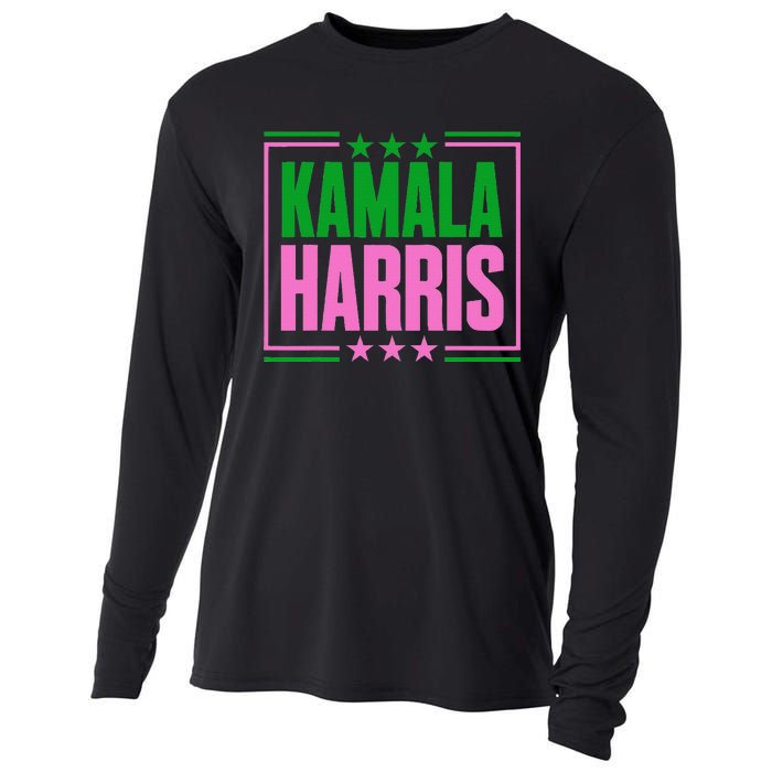 Pretty Cute Aka Kamala Harris 2024 Im With Her Kamala Cooling Performance Long Sleeve Crew