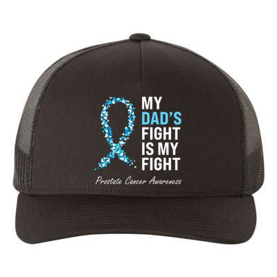 Prostate Cancer Awareness Light Blue Ribbon Dad Survivor Yupoong Adult 5-Panel Trucker Hat