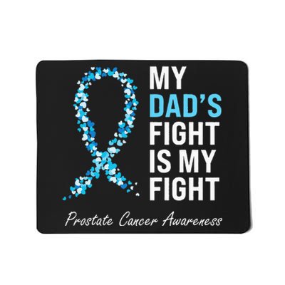 Prostate Cancer Awareness Light Blue Ribbon Dad Survivor Mousepad