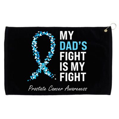 Prostate Cancer Awareness Light Blue Ribbon Dad Survivor Grommeted Golf Towel