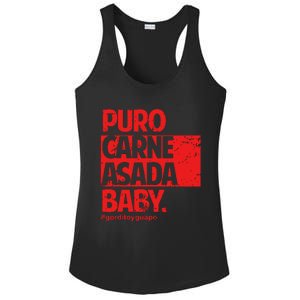 Puro Carne Asada Gorditoyguapo Ladies PosiCharge Competitor Racerback Tank