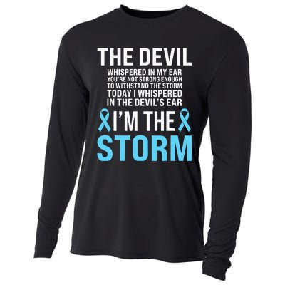 Prostate Cancer Awareness Light Blue Ribbon Dad Survivor Cooling Performance Long Sleeve Crew