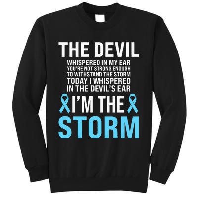 Prostate Cancer Awareness Light Blue Ribbon Dad Survivor Tall Sweatshirt