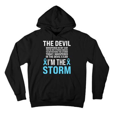 Prostate Cancer Awareness Light Blue Ribbon Dad Survivor Tall Hoodie