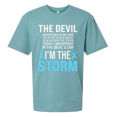 Prostate Cancer Awareness Light Blue Ribbon Dad Survivor Sueded Cloud Jersey T-Shirt