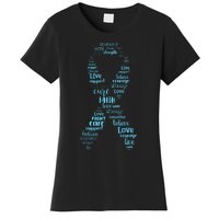 Prostate Cancer Awareness Light Blue Ribbon Survivor Women's T-Shirt