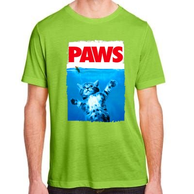 Paws Cat And Mouse Top, Cute Funny Cat Lover Parody Top Adult ChromaSoft Performance T-Shirt