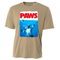 Paws Cat And Mouse Top, Cute Funny Cat Lover Parody Top Cooling Performance Crew T-Shirt