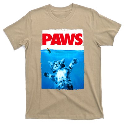 Paws Cat And Mouse Top, Cute Funny Cat Lover Parody Top T-Shirt