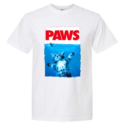 Paws Cat And Mouse Top, Cute Funny Cat Lover Parody Top Garment-Dyed Heavyweight T-Shirt