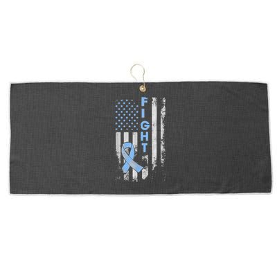 Prostate Cancer Awareness Fight American Flag Gifts Large Microfiber Waffle Golf Towel