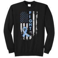 Prostate Cancer Awareness Fight American Flag Gifts Tall Sweatshirt